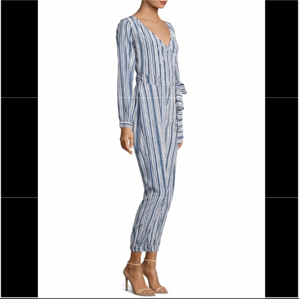 Calypso St. Barth Mahonia Silk Striped Jumpsuit XS